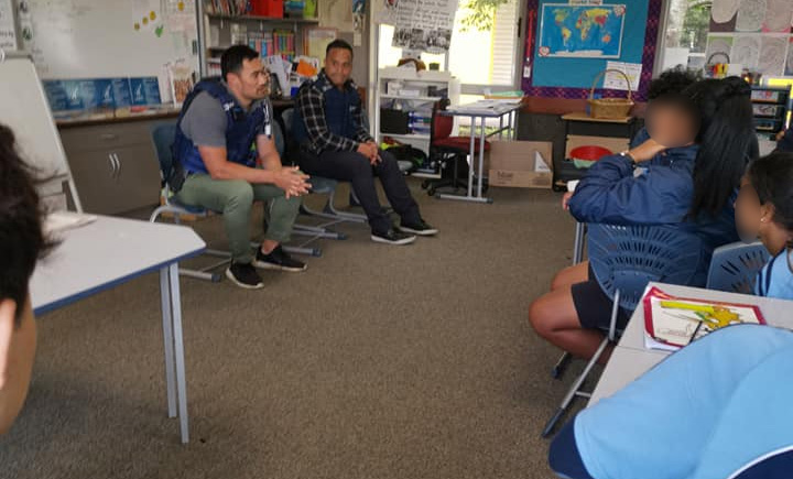 Mentoring students with Auckland Police guest speakers